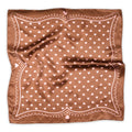 Love silk scarf - cocoa