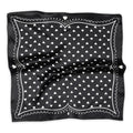 Love silk scarf - black